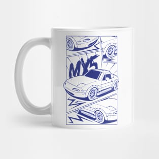 Blue print mx5 manga style Mug